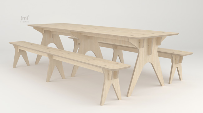 Ares Bench wooden furniture