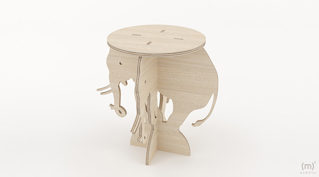 Elephant Flowerpot wooden furniture