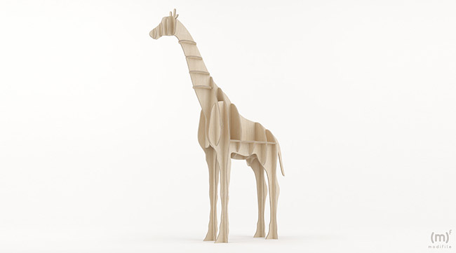 Giraffe Shelf wooden furniture