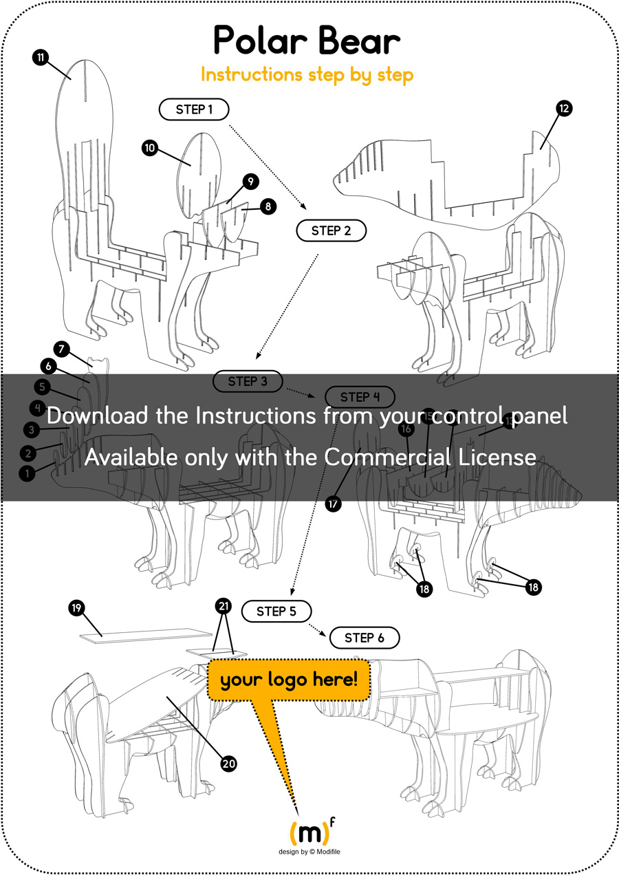 instructions model cnc laser cut