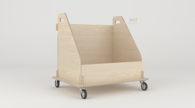 Box Trolley wooden furniture