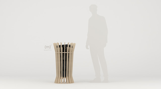 Trash Can wooden furniture