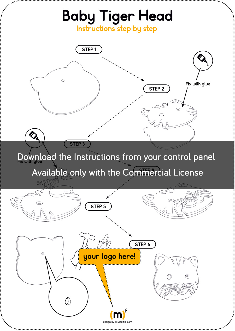 instructions model cnc laser cut